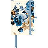 Kalender GreenLine - Floral 2026  Buchkalender 10x15 cm, Taschenkalender mit Blumen-Design, 4-sprachigem Kalendarium, Elastikband & nachhaltiger Ausstattung für unterwegs und Naturfreunde von 
