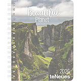 Kalender teNeues - Beautiful Planet Diary 2026  Buchkalender 17x22 cm | Wochenkalender Deluxe mit Naturfotografien für Reise-Fans, Weltenbummler & Naturfreunde von Robert Haasmann