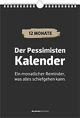 Spiralbindung Der Pessimisten Kalender von 