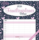 Kalender Alpha Edition - Familienplaner Deluxe Kalender 2026  30x30 cm  Broschürenkalender mit 5 Spalten & Platz für Notizen  Familienkalender mit Feiertagen & Ferienterminen  FSC-zertifiziert von 