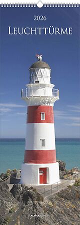 Kalender Alpha Edition - Leuchttürme 2026  Streifenkalender 25x69 cm  Hochformat-Bildkalender  Wandplaner mit maritimen Motiven  12 faszinierende Leuchtturm-Aufnahmen  FSC-zertifiziert von 