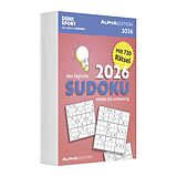 Kalender (Kal) Alpha Edition - Das tägliche Sudoku 2026  Abreißkalender 14,8×21 cm mit 730 Rätseln (mittel bis schwer), Tageskalender zum Aufhängen oder Aufstellen, täglicher Knobelspaß für Sudoku-Fans von 