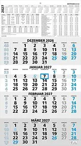 Kalender ZETTLER 4-Monatskalender blau 2027 von