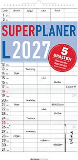Kalender Superplaner L - 5 Spalten 2027 von 