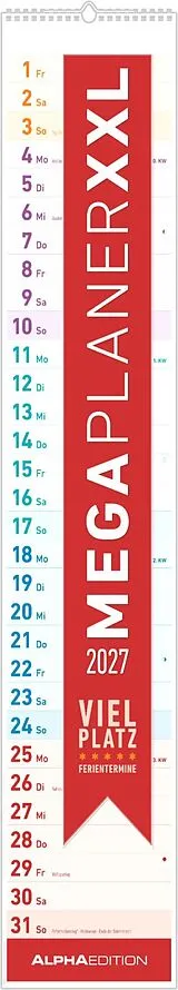 Kalender Megaplaner XXL 2027 von