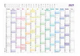 Kalender Jahresplaner XL Prisma 14 Mon 1 Stk. gerollt 2027 von