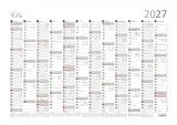 Kalender ZETTLER Jahresübersicht A3 12 Mon 1 Stk. plano 2027 von