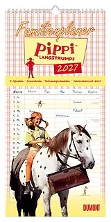 Kalender Familienplaner Pippi Langstrumpf 2027 von Astrid Lindgren