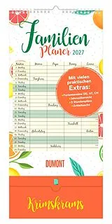 Kalender Familienplaner Krimskrams mit Tasche - 4 Spalten 2027 von