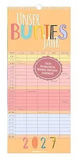 Kalender Familienplaner Unser buntes Jahr XL 2027 von