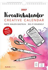 Kalender Kreativkalender A4 weiß 2027 von