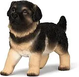 Schleich 14925 - Farm World, Deutscher Schäferhund Welpe, Tierfigur Spiel