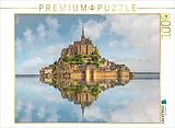 CALVENDO Puzzle Mont Saint Michel, Normandie, Frankreich | 1000 Teile Lege-Größe 64x48cm Foto-Puzzle für glückliche Stunden Spiel