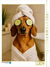 CALVENDO Puzzle Dackel Deluxe | 1000 Teile Lege-Größe 64x48cm Foto-Puzzle für glückliche Stunden Spiel