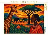 CALVENDO Puzzle Wo Giraffen wandern und Träume blühen | 1000 Teile Lege-Größe 64x48cm Foto-Puzzle für glückliche Stunden Spiel