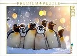 CALVENDO Puzzle Brütende Kaiserpinguine, eng aneinandergeschmiegt im antarktischen Schnee | 1000 Teile Lege-Größe 64x48cm Foto-Puzzle für glückliche Stunden Spiel