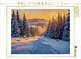CALVENDO Puzzle Winter wie früher - mitten in Thüringens Bergen. | 1000 Teile Lege-Größe 64x48cm Foto-Puzzle für glückliche Stunden Spiel