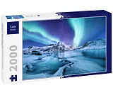 Lais Puzzle Aurora borealis / Nordlicht auf den Lofoten, Norwegen 2000 Teile Spiel