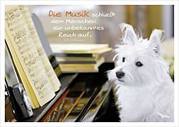 Postkartenbuch/Postkartensatz Die Musik schließt dem Menschen ein unbekanntes Reich auf von 