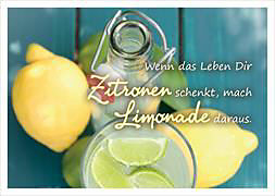 Postkartenbuch/Postkartensatz Wenn das Leben Dir Zitronen schenkt, mach Limonade daraus von 