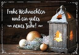 Postkartenbuch/Postkartensatz Faltkarte Frohe Weihnachten und ein gutes neues Jahr! von 