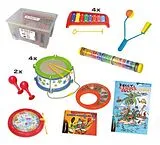  Instrumente+Zubehör Musik-Kiste für den Kindergarten