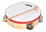  Instrumente+Zubehör Voggys grosses Tamburin 22,5 cm mit Holzschlägel
