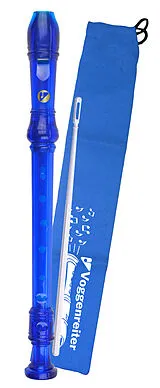  Instrumente+Zubehör Voggys Kunststoff-Blockflöte (blau)