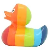 Badeente Regenbogenfarben Spiel