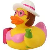 Badeente Urlauberin Spiel