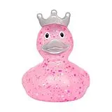 Badeente Glitzer mit Krone pink Spiel