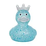 Badeente Glitzer mit Krone blau Spiel