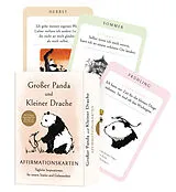 Textkarten / Symbolkarten Großer Panda und Kleiner Drache Affirmationskarten von James Norbury