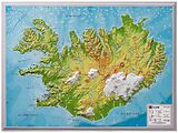 Carte (de géographie) Island, Reliefkarte, Klein 1:500.000 de André Markgraf, Mario Engelhardt