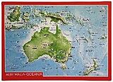 Carte (de géographie) Reliefpostkarte Australien de André Markgraf, Mario Engelhardt