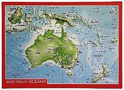 Carte (de géographie) Reliefpostkarte Australien de André Markgraf, Mario Engelhardt