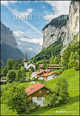 Kalender Schweiz 2023 - Bild-Kalender 23,7x34 cm - Switzerland - Regional-Kalender - Wandkalender - mit Platz für Notizen - Alpha Edition von 