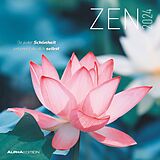 Kalender Alpha Edition Zen Broschürenkalender 2024, im Format 30 x 30 cm (30 x 60 geöffnet), Monatskalender mit Platz für Notizen und Lebensweisheiten, Wandkalender von 