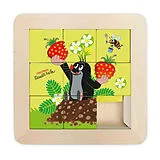 Trötsch Der kleine Maulwurf Schiebepuzzle aus Holz Spiel