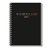 Kalender TRÖTSCH - Wochenplaner A5 mit Wire-O Schwarz 2027 von 