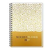 Kalender TRÖTSCH - Wochenplaner A5 mit Wire-O Gold 2027 von 