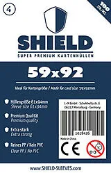 Shield 4 - 100 Super Premium Kartenhüllen für Kartengröße 59 x 92 mm Spiel