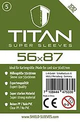 Shield Titan 5 - 100 Super Sleeves für Kartengröße 56 x 87 mm Spiel