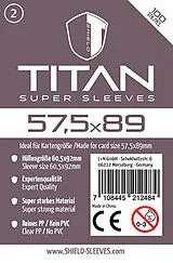 Shield Titan 2 - 100 Super Sleeves für Kartengröße 57,5 x 89 mm Spiel