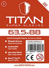 Shield Titan 1 - 100 Super Sleeves für Kartengröße 63,5 x 88 mm Spiel