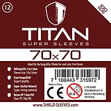 Shield Titan 12 - 100 Super Sleeves für Kartengröße 70 x 70 mm Spiel