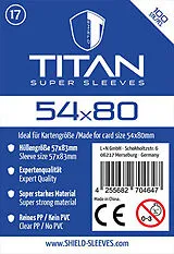 Shield Titan 17 - 100 Super Sleeves für Kartengröße 54 x 80 mm Spiel