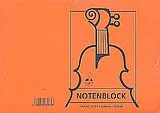  Instrumente+Zubehör Notenblock DIN A5 quer 4 Systeme