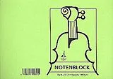  Instrumente+Zubehör Notenblock DIN A5 quer 6 Systeme