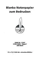  Instrumente+Zubehör Notenpapier blanko zum Bedrucken Din A4 90 g/m 250 Blatt